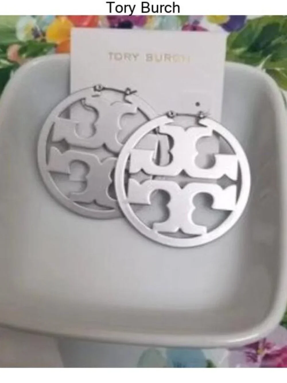 Tory Burch Silver hoop earrings